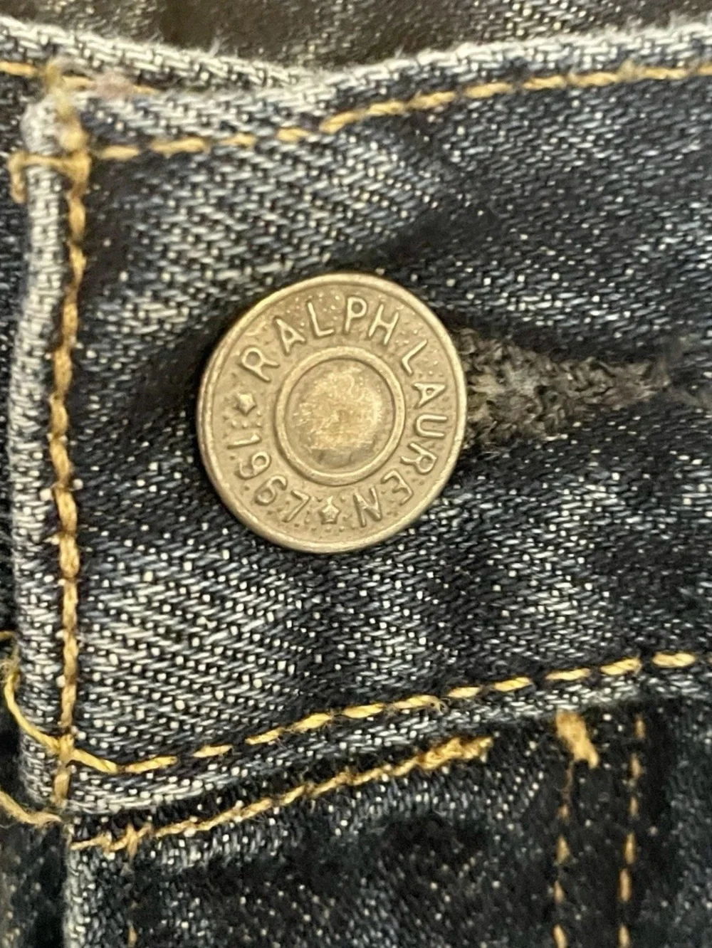 Polo by Ralph‎ Lauren Men's Dark Blue Relaxed Denim Jeans